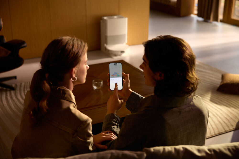 Robot sprzątający ROBOROCK Qrevo Edge 2 Pro Wygodne sterowanie aplikację Wi-Fi sterowanie głosowe asystenta Hello Rocky strefy zakazane wirtualne ściany