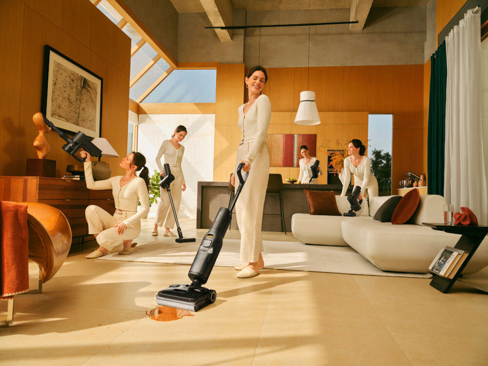 Odkurzacz ROBOROCK F25 Ace Combo design tło wizualizacja Kompleksowe sprzątanie domu