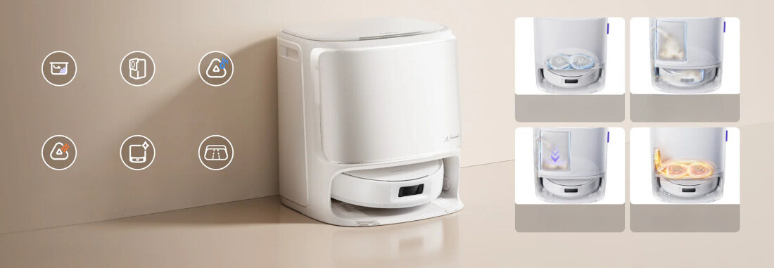 Robot sprzątający NARWAL Freo X10 Pro Biały Czystość każdego dnia wygląd design tło wizualizacja