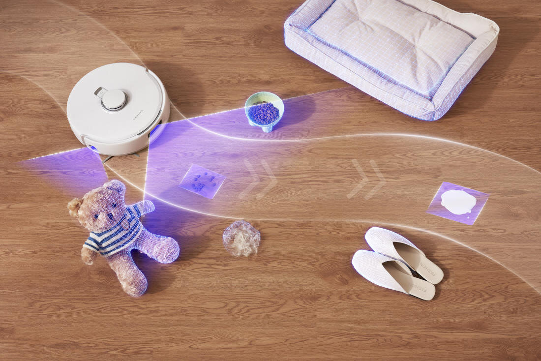 Robot sprzątający NARWAL Freo X10 Pro Biały Nawigacja i omijanie przeszkód Technologia 360° LDS LiDAR czujnik ToF i światło strukturalne map 3D