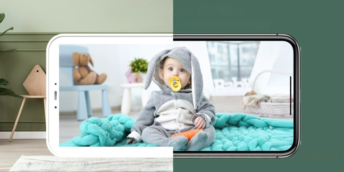 Niania elektroniczna ARENTI Ainanny B2 Monitoring w domu i poza nim Po podłączeniu kamer do Wi-Fi zdalny podgląd przez aplikację mobilną na systemach Android oraz iOS Obsługa poleceń głosowych w czasie rzeczywistym,