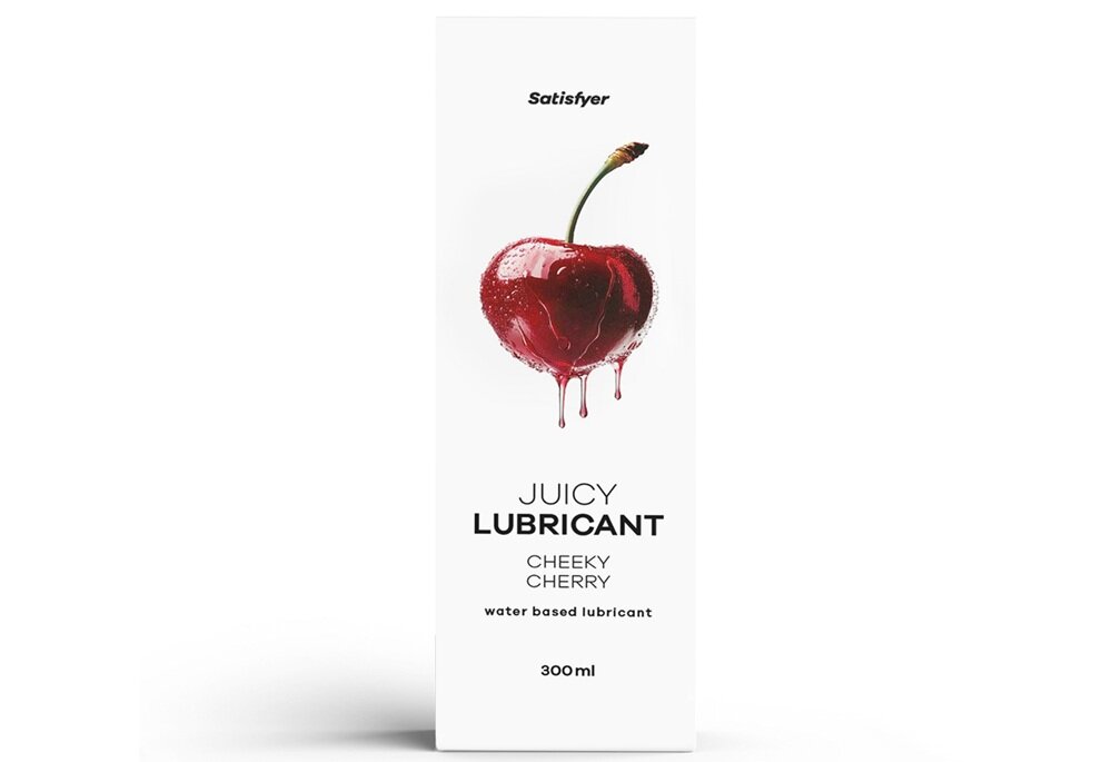 Żel intymny SATISFYER Cheeky Cherry 300 ml lekka konstsrencja, naturalne nawilżenie, łatwo zmyć wodą