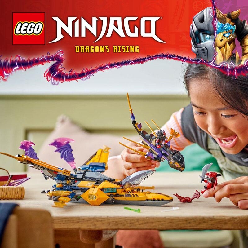 Niesamowity zestaw LEGO® NINJAGO® z odrzutowcem