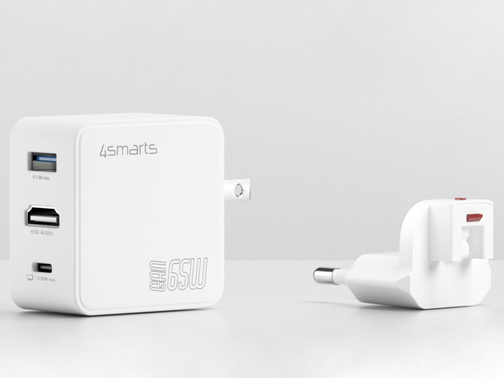 Ładowarka sieciowa 4SMARTS Flex 65W
                ładowarka na jasnym tle