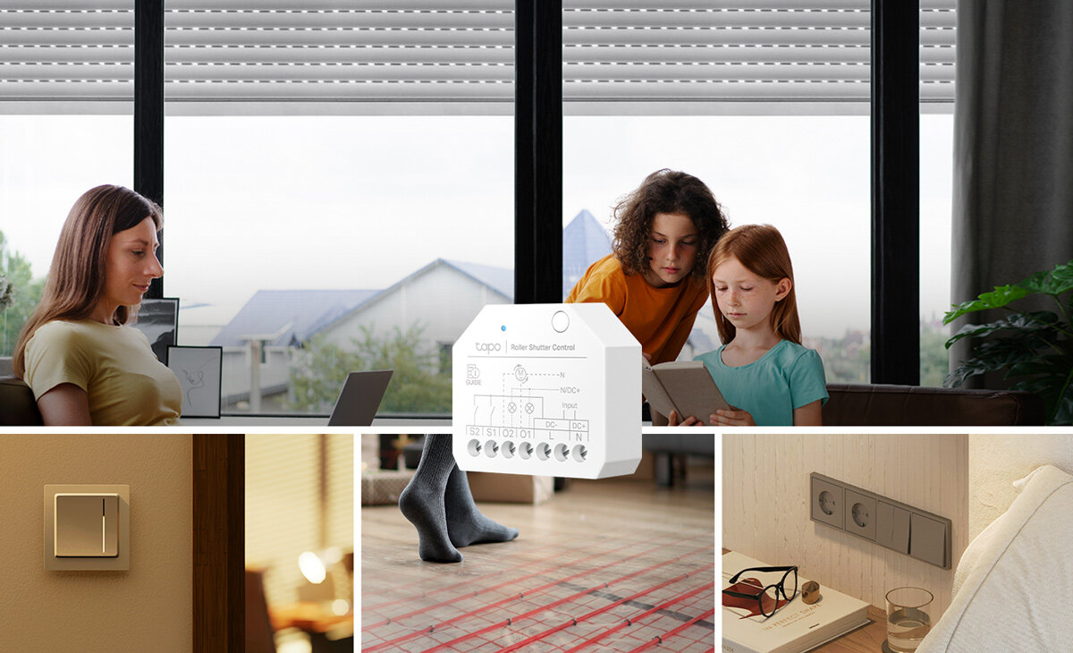 Inteligentny przekaźnik TP-LINK Tapo S112, Rolety, światło, automatyka, sterowanie, Wszechstronne zastosowanie modułu w domu.