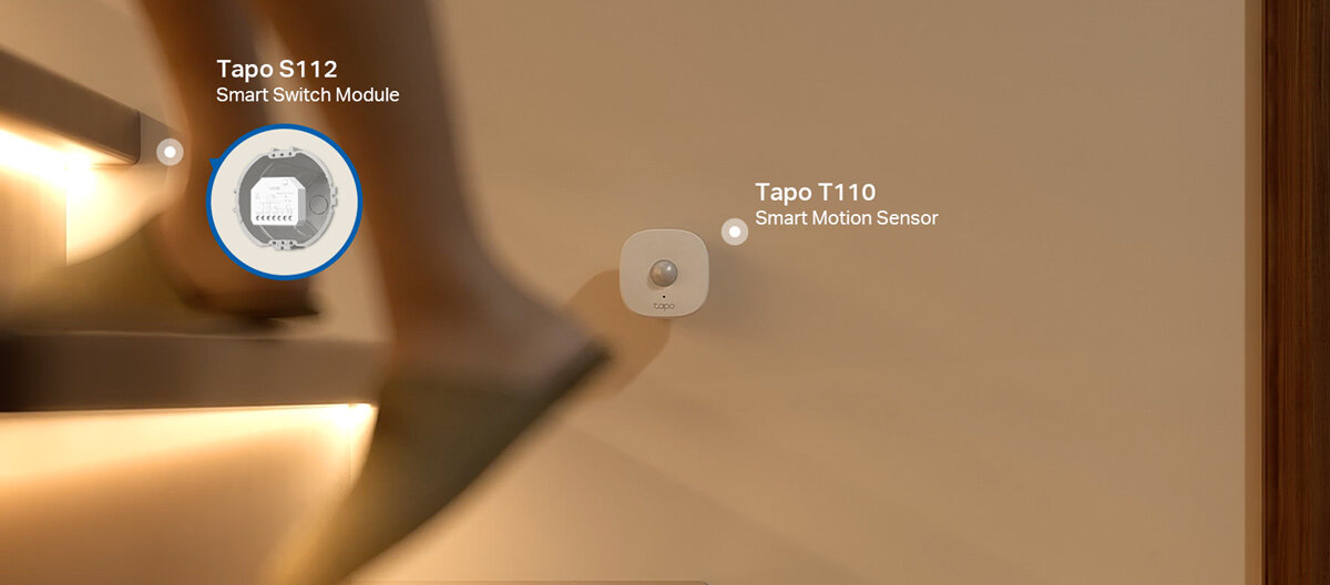 Inteligentny przekaźnik TP-LINK Tapo S112, ergonomia, montaż, puszka, instalacja, Automatyczne włączanie światła na schodach.