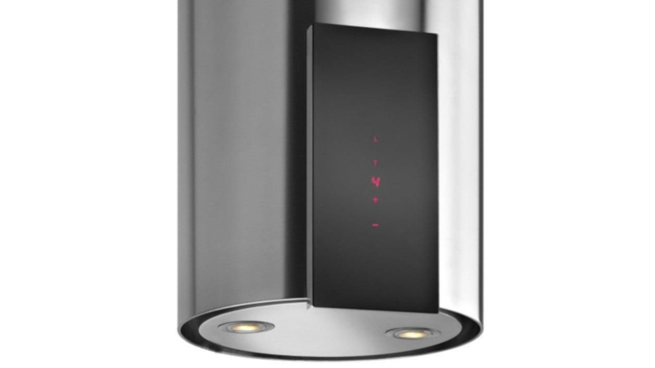 Okap VDB Tube Glass Inox - Oświetlenie