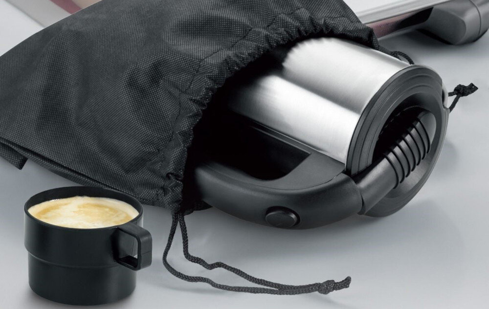 Czajnik CLATRONIC WKR 3624 praktyczne akcesoria torba dwa kubeczki metalowa łyżeczka możliwości