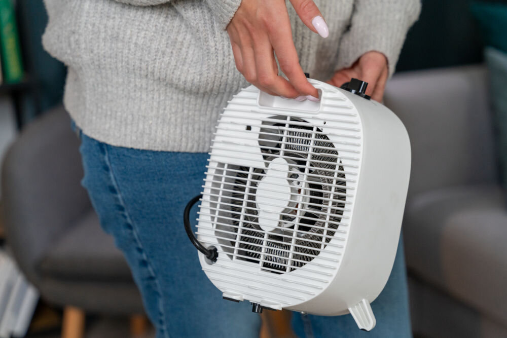 Termowentylator GÖTZE & JENSEN FH300 funkcja wentylatora uchwyt