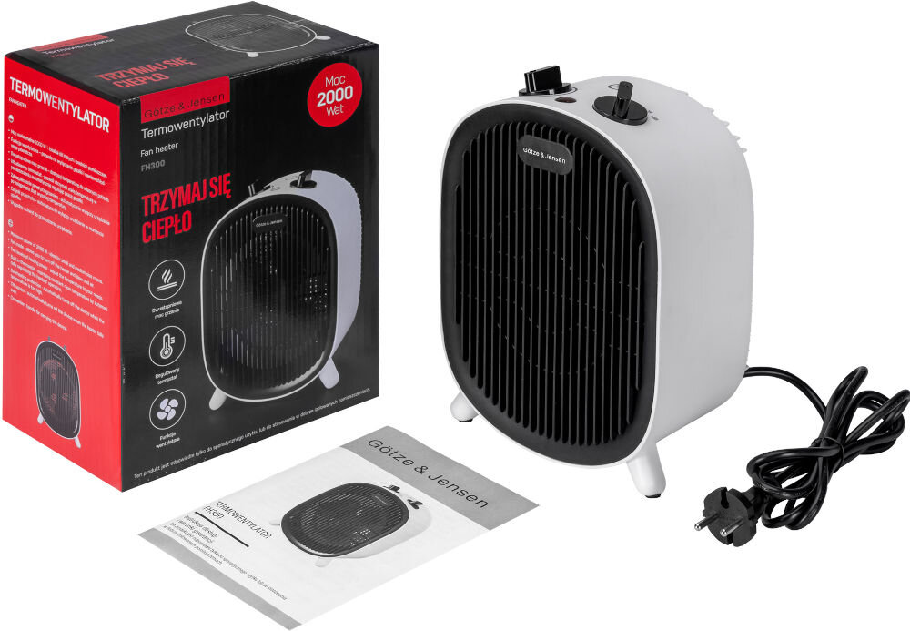 Termowentylator GÖTZE & JENSEN FH300 elementy zestaw