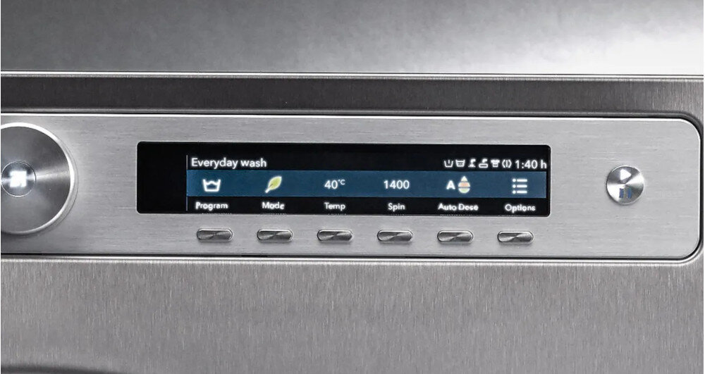  ASKO W4086C.W 3 8 kg 1600 obr A lampka load light oświetlenie wnętrze załadunek opróżnienie urządzenie kontrola czyszczenie integracja zawias drzwi