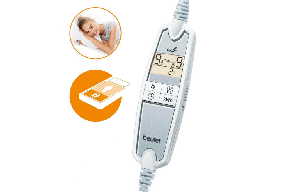 BEURER UB 90 koc wyposażenie sypialnia strefy temperatura ustawienia rozgrzewanie automatyczne wyłączanie przełączanie