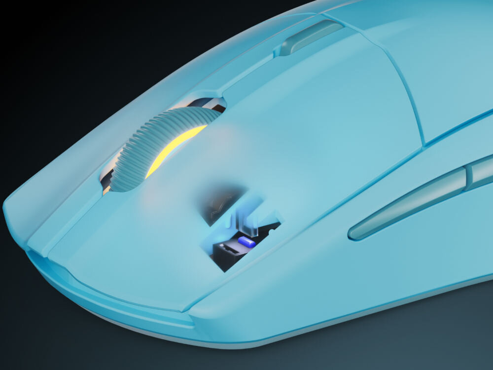 Mysz STEELSERIES Rival 3 Wireless Gen 2 widok mechanicznego przełącznika do 60 milionów kliknięć długa żywotność