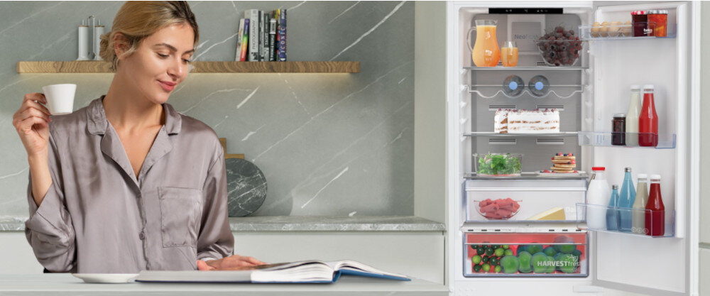 LODÓWKA BEKO BCNA275E5ZSN wymiary szerokość wysokość głośność funkcje