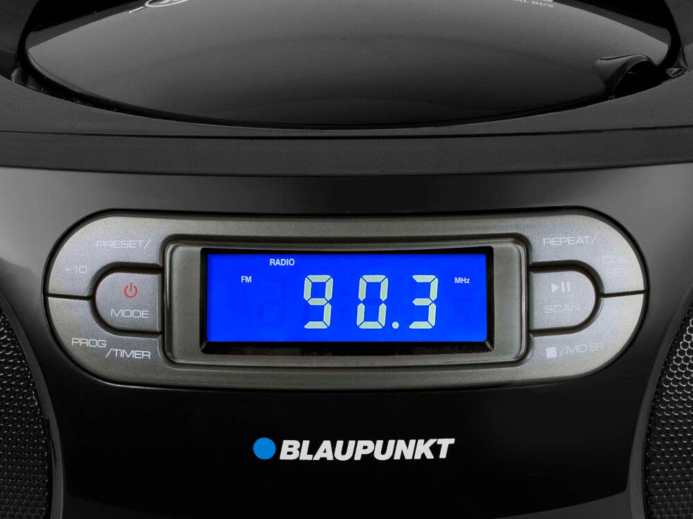 Radioodtwarzacz BLAUPUNKT BB18BK Zasilanie sieciowe baterii R14 wyświetlacz LCD