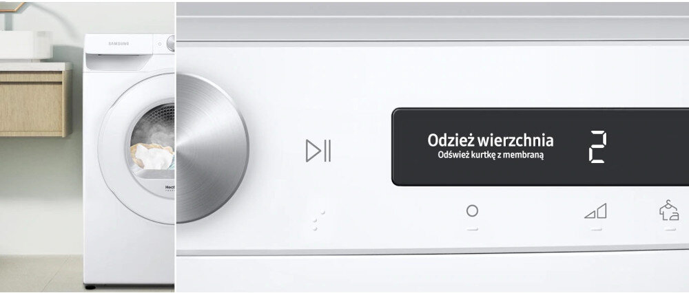 Suszarka SAMSUNG DV80T5220TW Optimal Dry AI Control