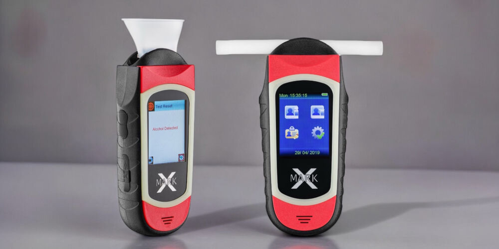 Alkomat ALCOVISOR Mark X+ Czerwony dwa tryby pomiarów pełny skrócony wykorzystanie ustnika precyzyjny pomiar stwierdzenie tak bądź nie dedykowany lejek większa ilość szybkich pomiarów