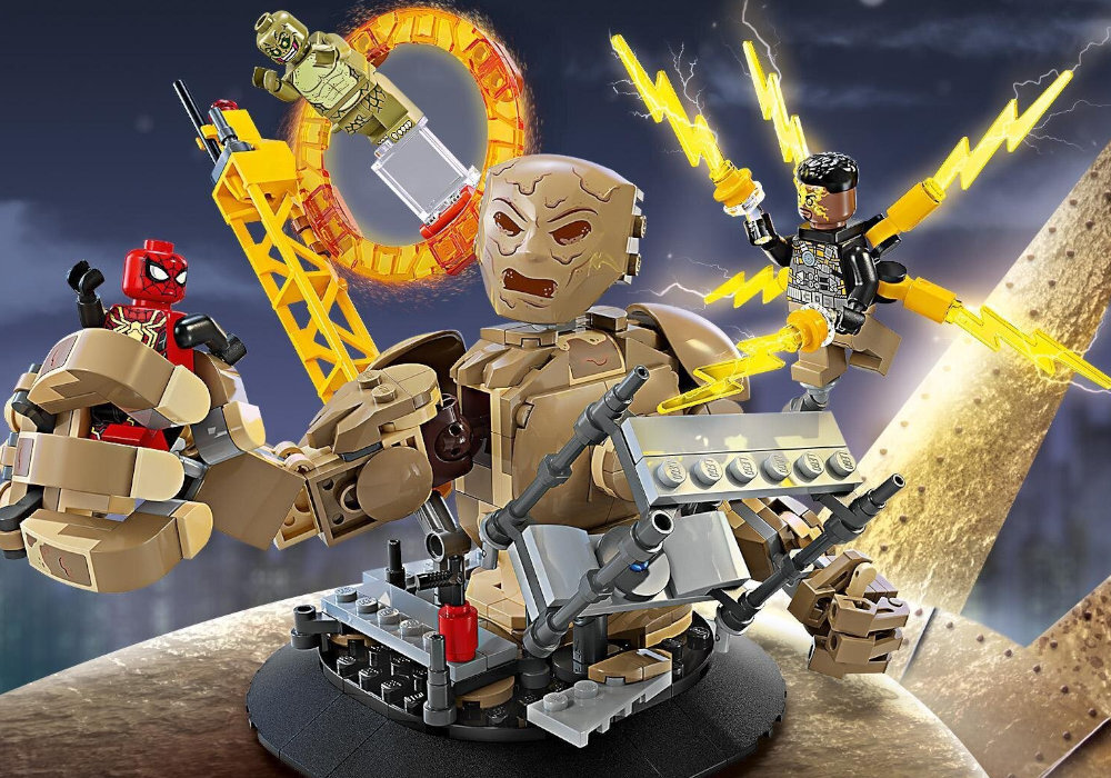 LEGO 76280 Marvel Spider-Man vs. Sandman: ostateczna bitwa zabawa edukacja rozwój wyposażenie kreatywność