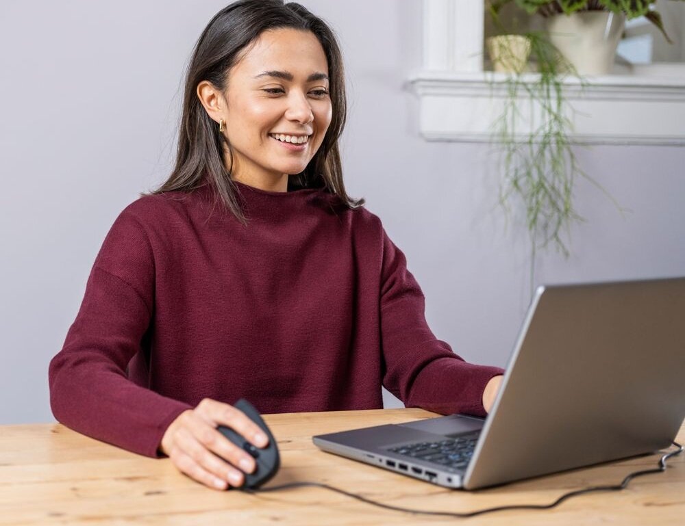 Mysz TRUST Verto naturalna pozycja kciuk komfort praca praca 