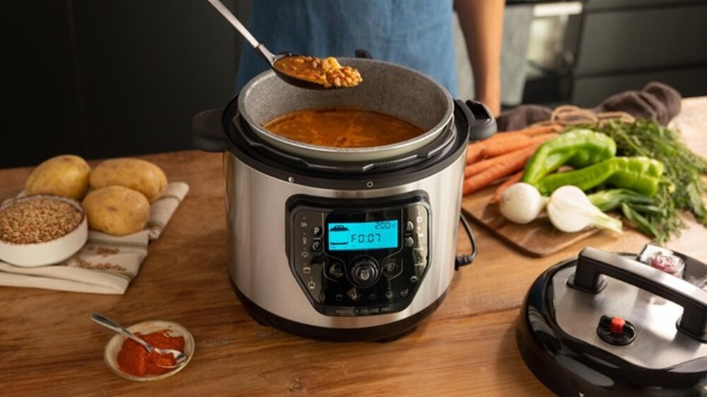 Multicooker CECOTEC Olla GM H Deluxe Fry 27 programów, automatyczne dobranie temperatury i czasu pracy, wygodne gotowanie