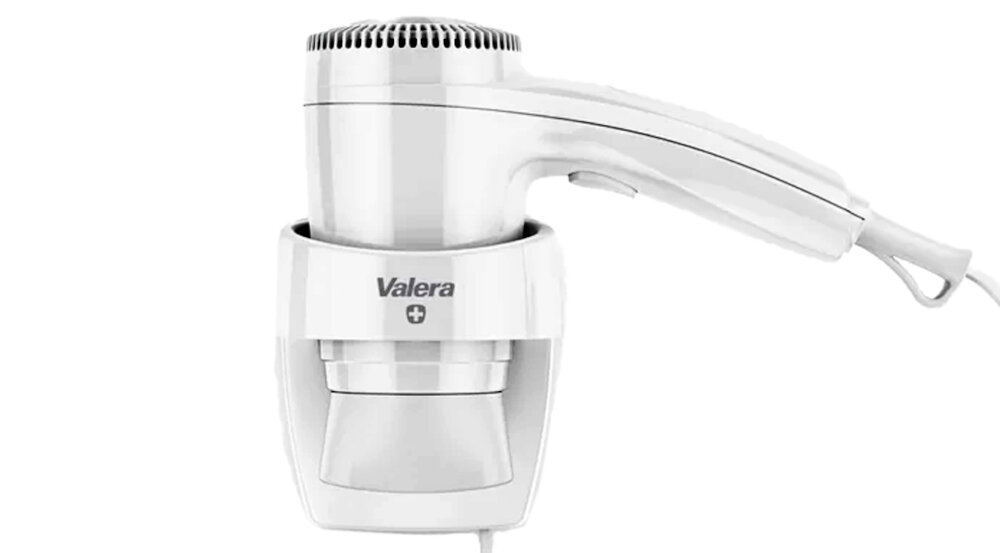 Suszarka VALERA Executive 1200 Łatwość obsługi naścienna łazienki hotelowe przycisk włączanie wyłączanie temperatura przepływ powietrza moc wymiary waga