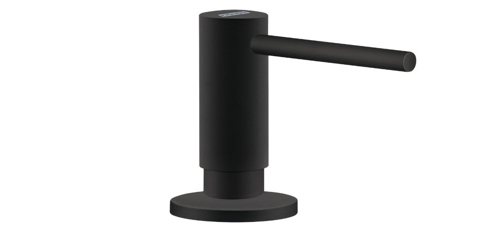 DOZOWNIK PŁYNU DO NACZYŃ FRANKE ACTIVE SM 119.0547.906 czarny mat packshot estetyka funkcjonalność wygląd łatwe czyszczenie napełnianie od góry