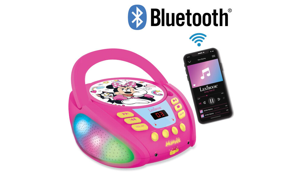 Radioodtwarzacz LEXIBOOK Disney Minnie RCD109MN - funkcja bluetooth