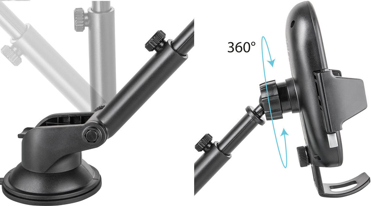 Uchwyt samochodowy GÖTZE & JENSEN CH500W regulacja pozioma pionowa