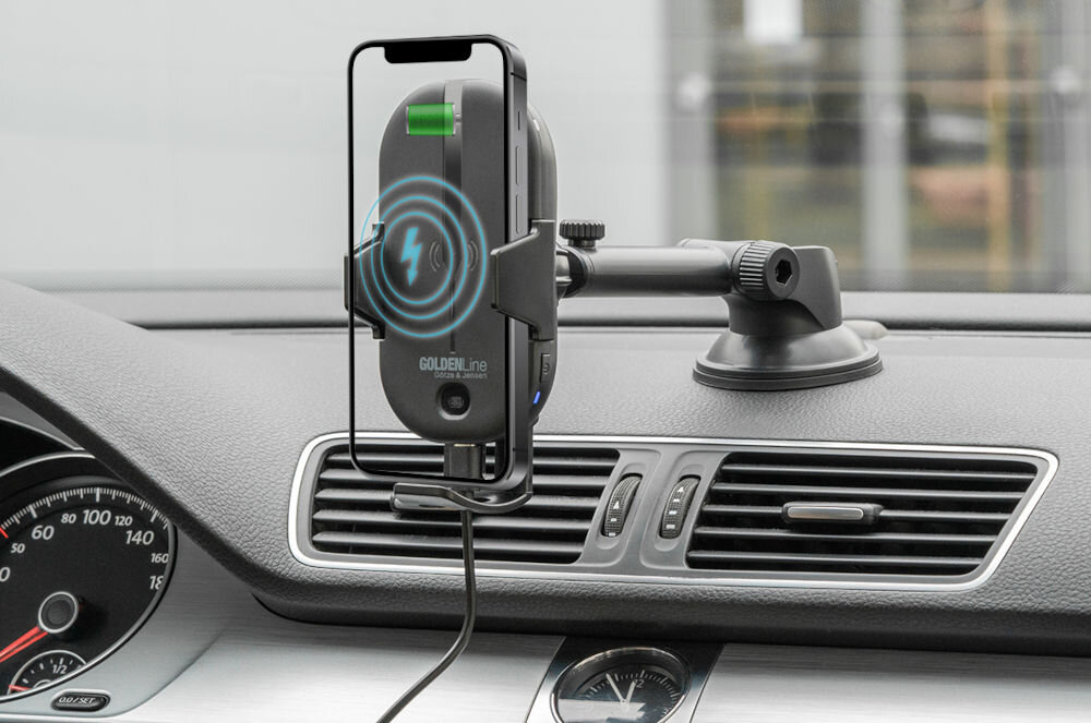 Uchwyt samochodowy GÖTZE & JENSEN CH500W zabezpieczenie przed przegrzaniem automatyczne wylaczenie