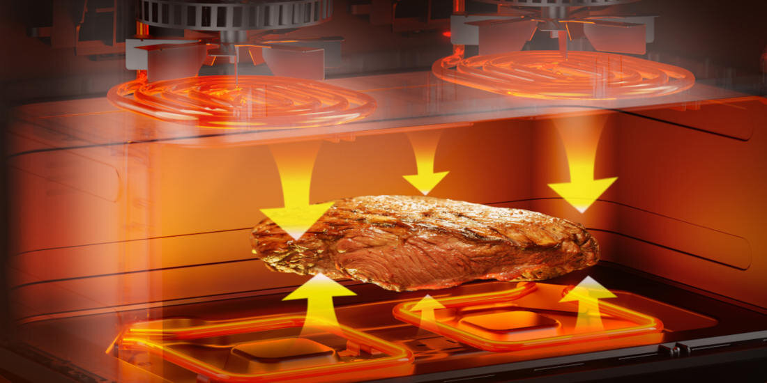 Frytkownica COSORI CAF-TF101S-AEUR Dual Blaze TwinFry Czarny 10L Wi-Fi dzielony kosz ​Komfort wydajność  wielofunkcyjne urządzenie system dwóch grzałek