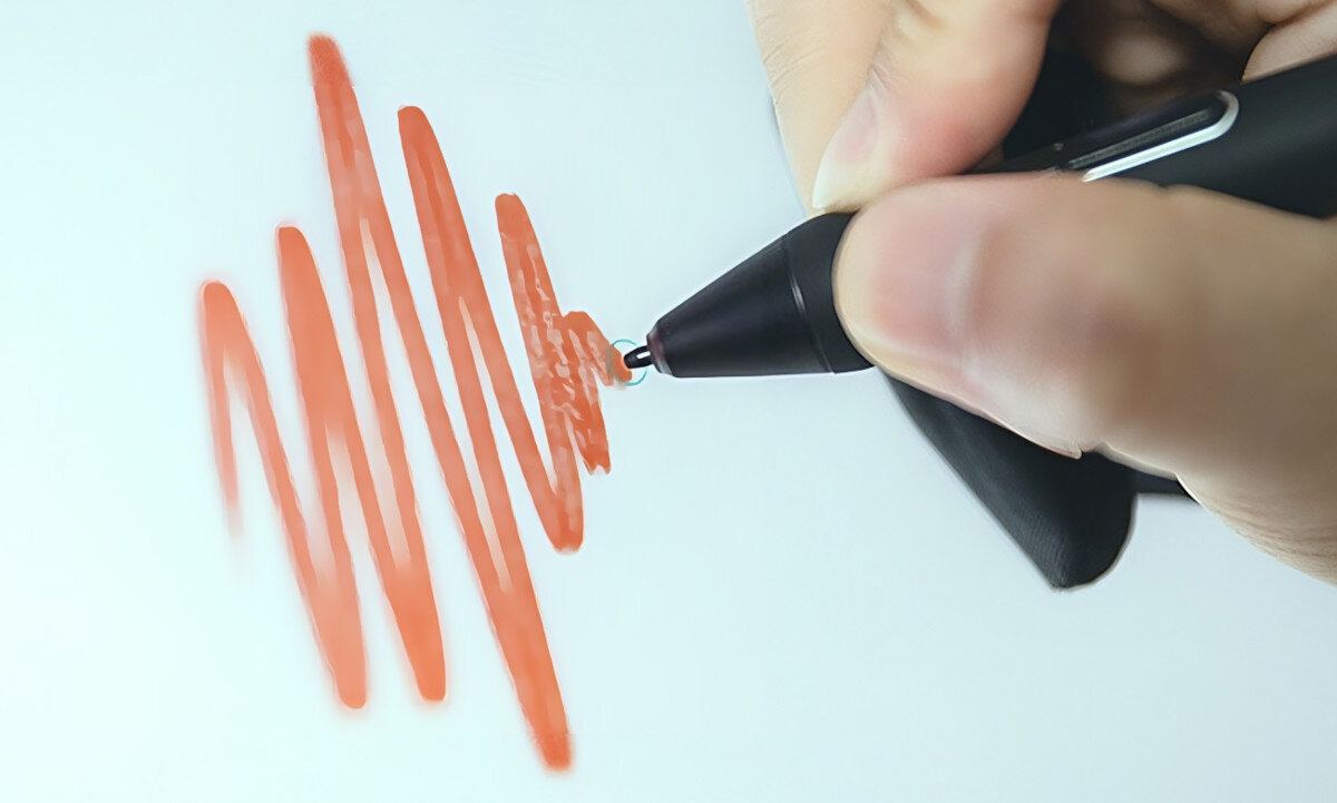 Tablet graficzny HUION Kamvas 12 Pomarańczowy pióro rysowanie technologie precyzja czułość nacisk pochylenie odświeżanie