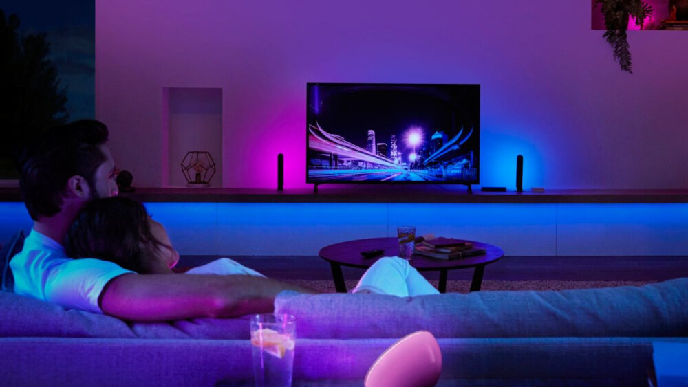 Sterownik PHILIPS HUE 929002275802 szybkie płynne efekty świetlne błyskawiczna synchronizacja świateł z ekranem telewizora