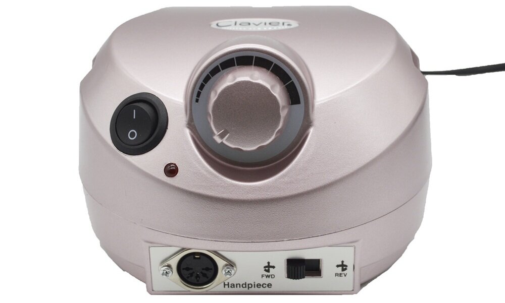 Frezarka do paznokci CLAVIER ZS 601 Różowo-złoty szybkie usuwanie starej stylizacji, płynna regulacja, również do twardszych materiałów