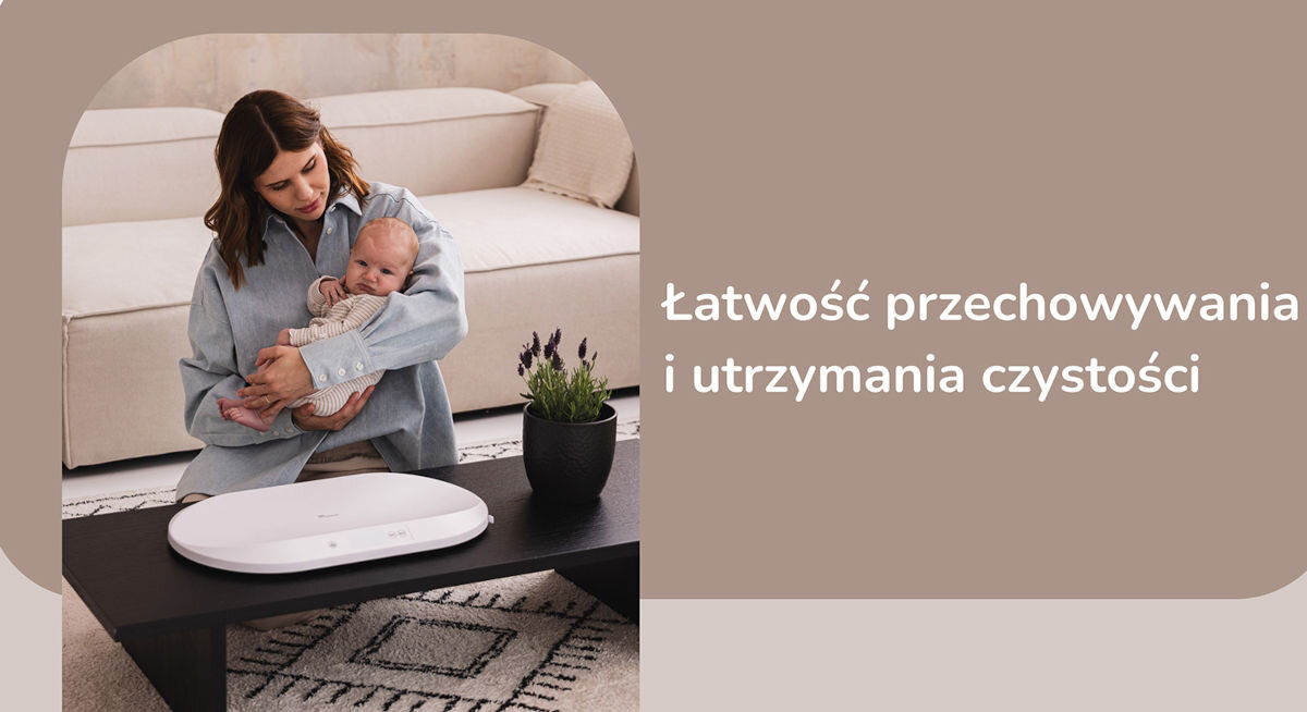 Waga dla niemowląt MOMINI TinyTally przechowywanie czyszczenie