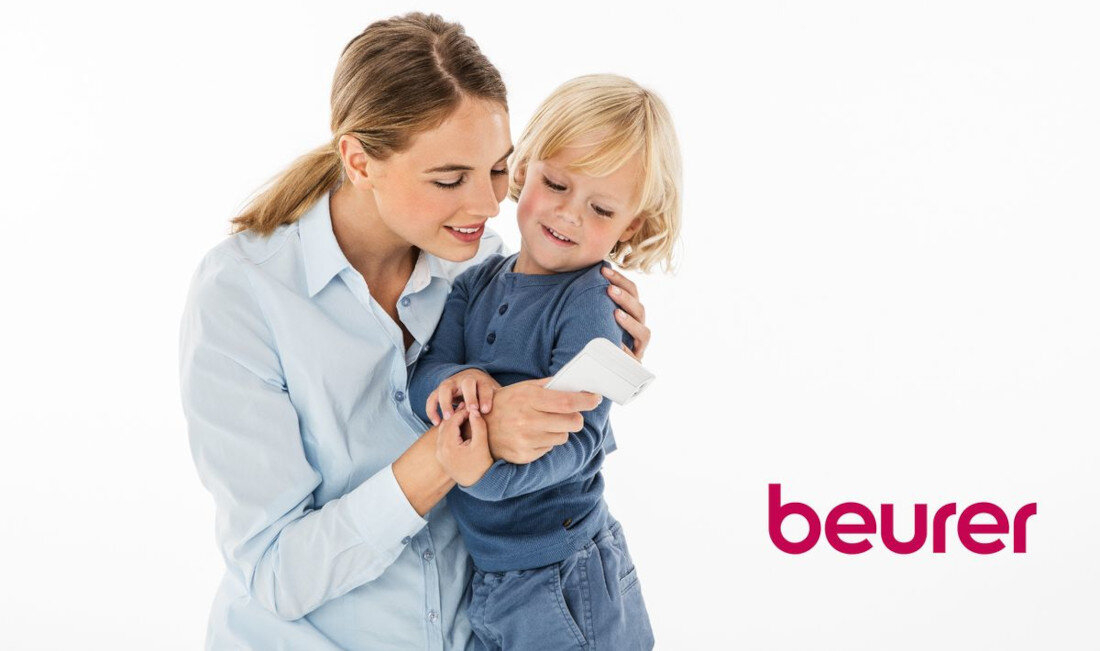 Termometr BEURER FT 15 wygląd prezentacja wizualizacja design Szybki i wygodny pomiar temperatury