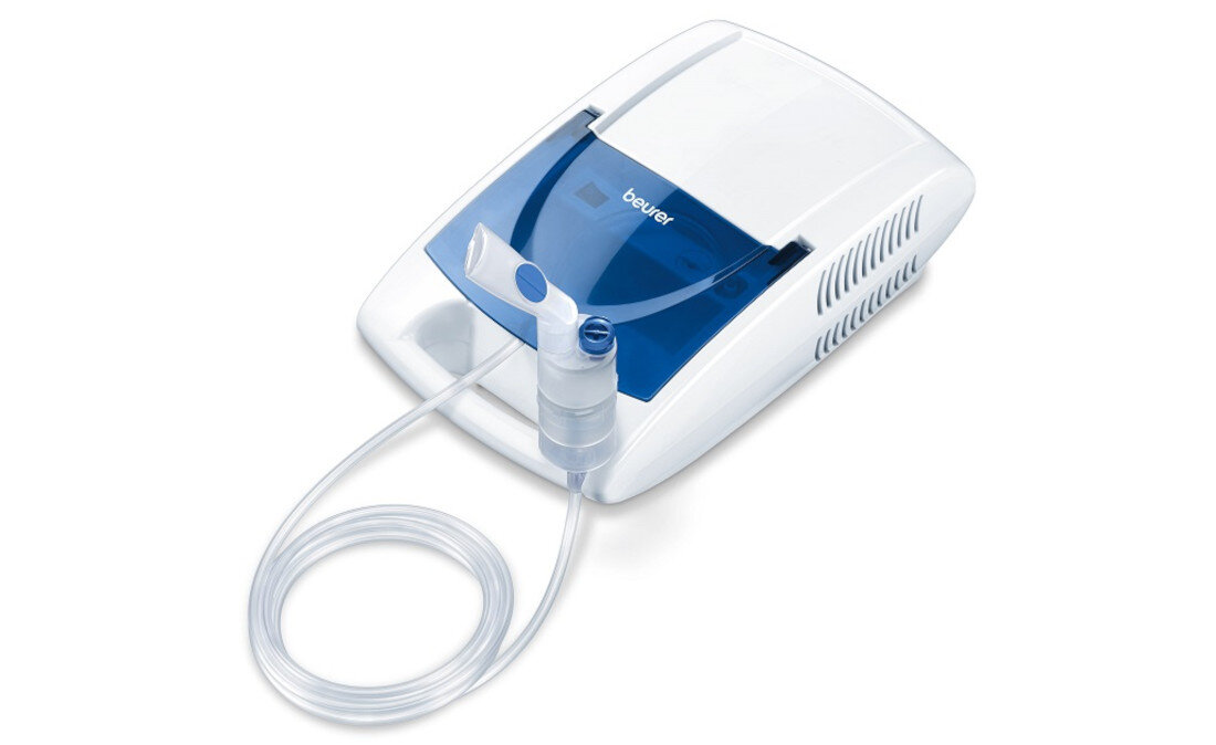 Inhalator nebulizator pneumatyczny BEURER IH 21 Komfort każdego dnia Ciśnienie robocze 1,2 bara poziom hałasu 52 dB 