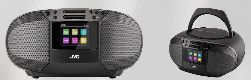 Radioodtwarzacz JVC RD-E664B-DAB+ Bluetooth Czarny klorowy wyświelacz intuicyjna obsługa
