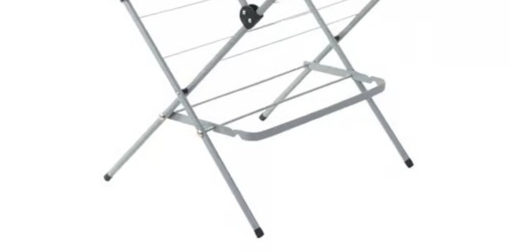 Suszarka na pranie VELKEA V200 Szary Wytrzymała konstrukcja wykonanie stal Antypoślizgowe nakładki powierzchnia