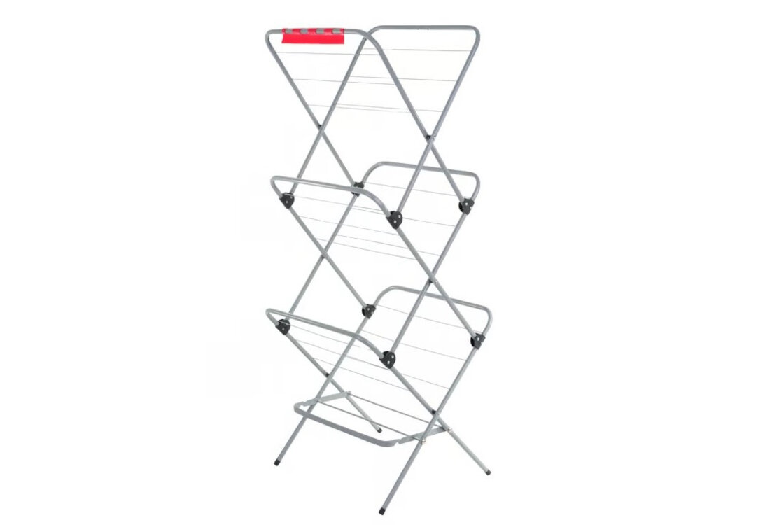 Suszarka na pranie VELKEA V200 Szary Łatwość obsługi przechowywanie mechanizm rozkładana blokada rozkładanie przechowywanie