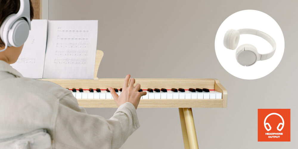 Pianino cyfrowe MUSICMATE MM-P20-BG Beżowy każdy poziom zaawansowania