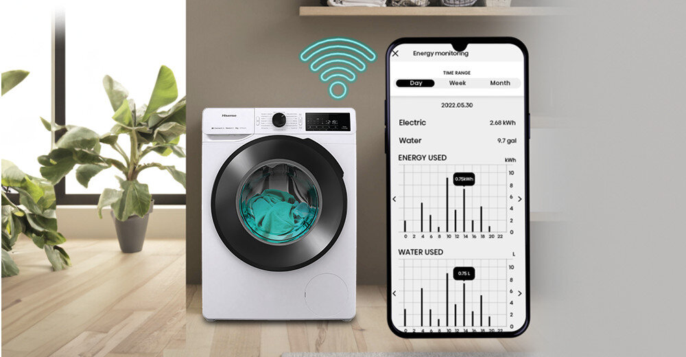 PRALKA HISENSE WF3V8023BWS PL aplikacja zdalne sterowanie ConnecLife monitoruj steruj z dowolnego miejsca