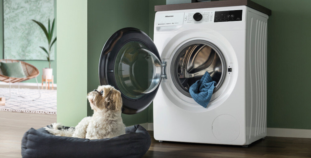 PRALKA HISENSE WF3V8023BWS PL program Pupil zwierzęta sierść włosy ubranka legowiska kocyki