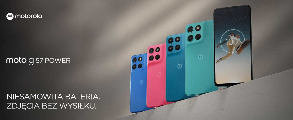 MOTOROLA Moto G57 Power 5G bateria 7000 mAh TurboPower 30 W długi czas pracy