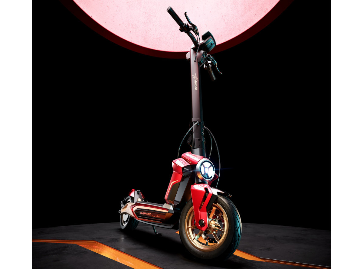 Hulajnoga elektryczna MV AGUSTA Rapido Serie Oro 10 Czarny wytrzymala rama ze stopu magnezu