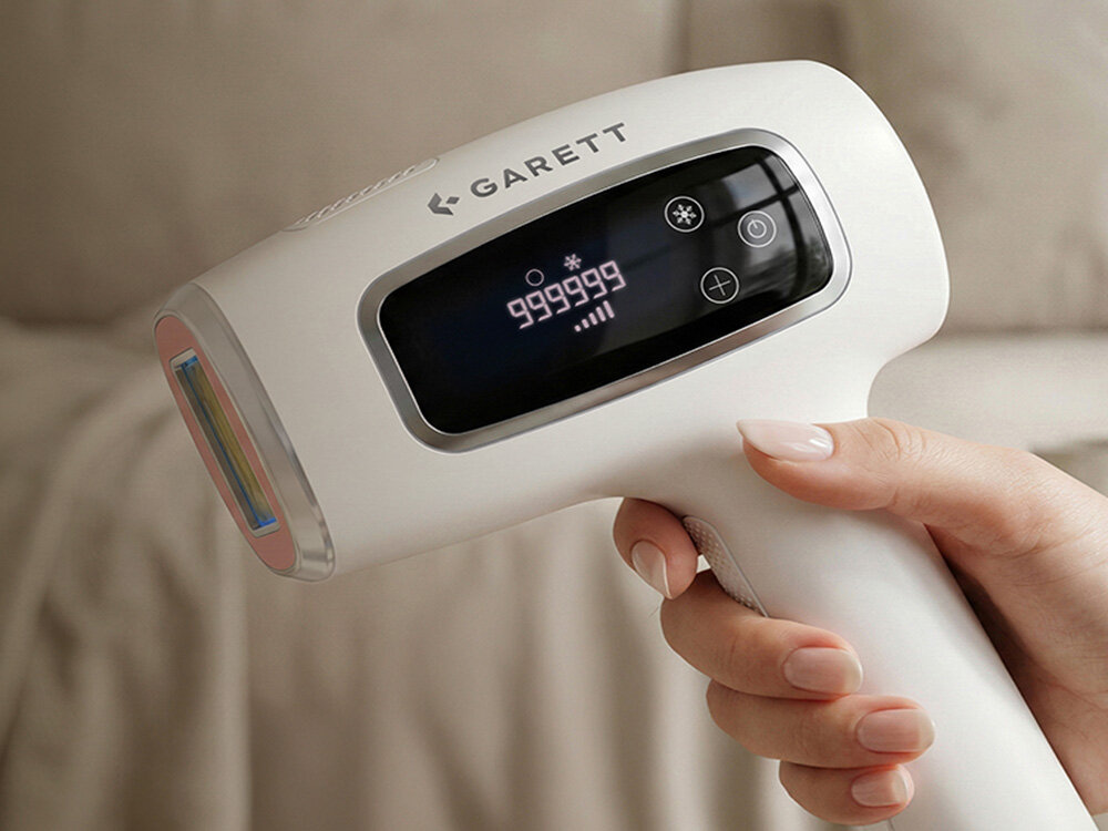 Depliator GARETT Beauty Flash Sense Biały wytrzymała lampa, skuteczność, poczucie kontroli