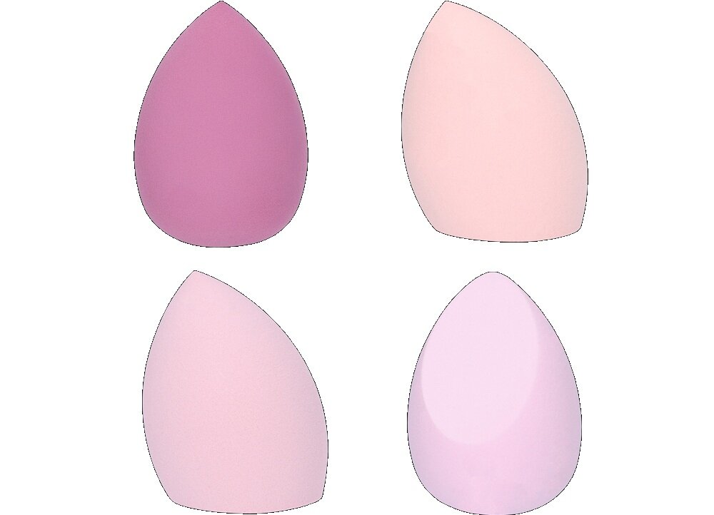 Gąbka do makijażu GARETT BEAUTY 4 szt. 4 kszyałty gąbeczek, lepsza kontrola, krycie