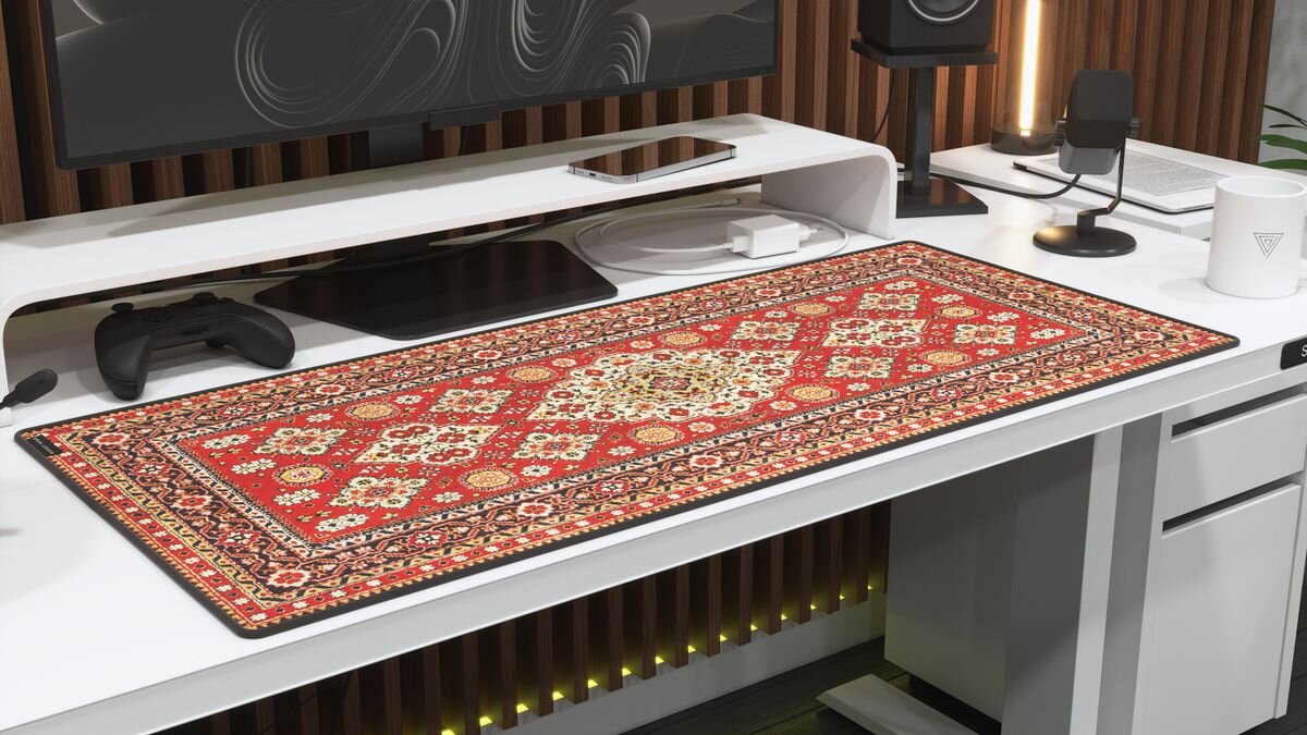 SECRET GEAR Carpet Diem SECRET GEAR Carpet Diem perskimi dywanami 900 × 400 mm - podkładka przed monitorem na biurku pod kątem