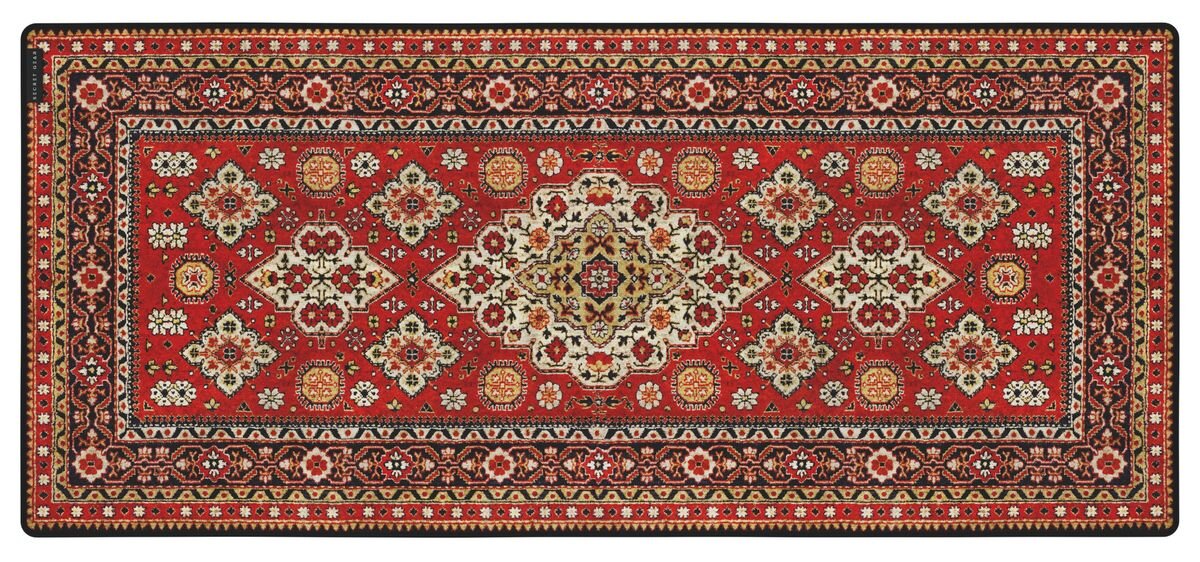 SECRET GEAR Carpet Diem Powierzchnia z tkaniny poliestrowej sensorami optycznymi i laserowymi Duży format - podkładka na białym tle od góry