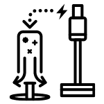 Samsung Bespoke VS20B95843W: obrazek - stacja czyszcząca