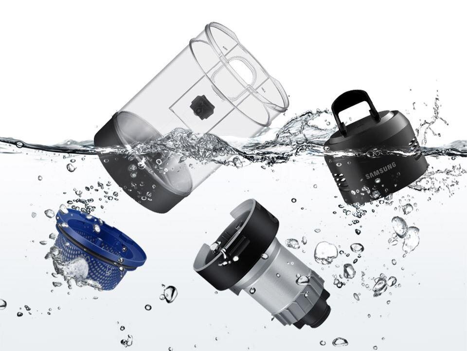 Bardzo szybkie czyszczenie części odkurzacza 